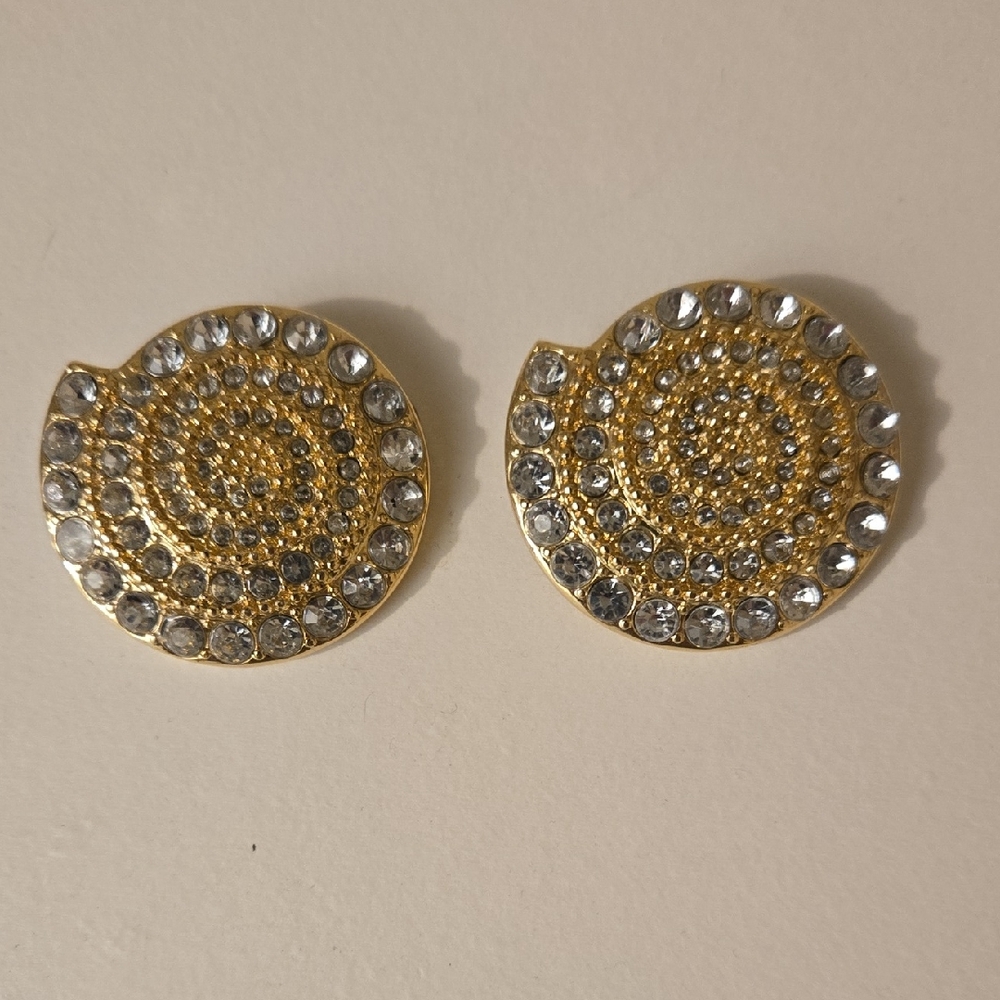 Lindsay Phillips Gold and Silver Spiral Brooches
